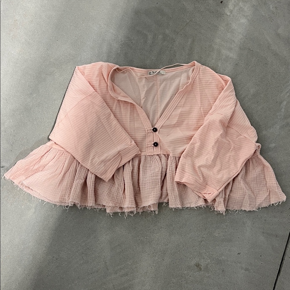 Free People cropped flowy top